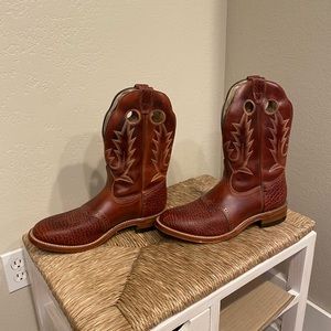 Boulet 100% Hand Crafted Cowboy Boots, Mens 11.5 D, Brown